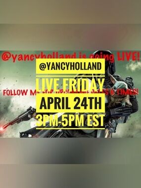 @yancyholland IS LIVE!